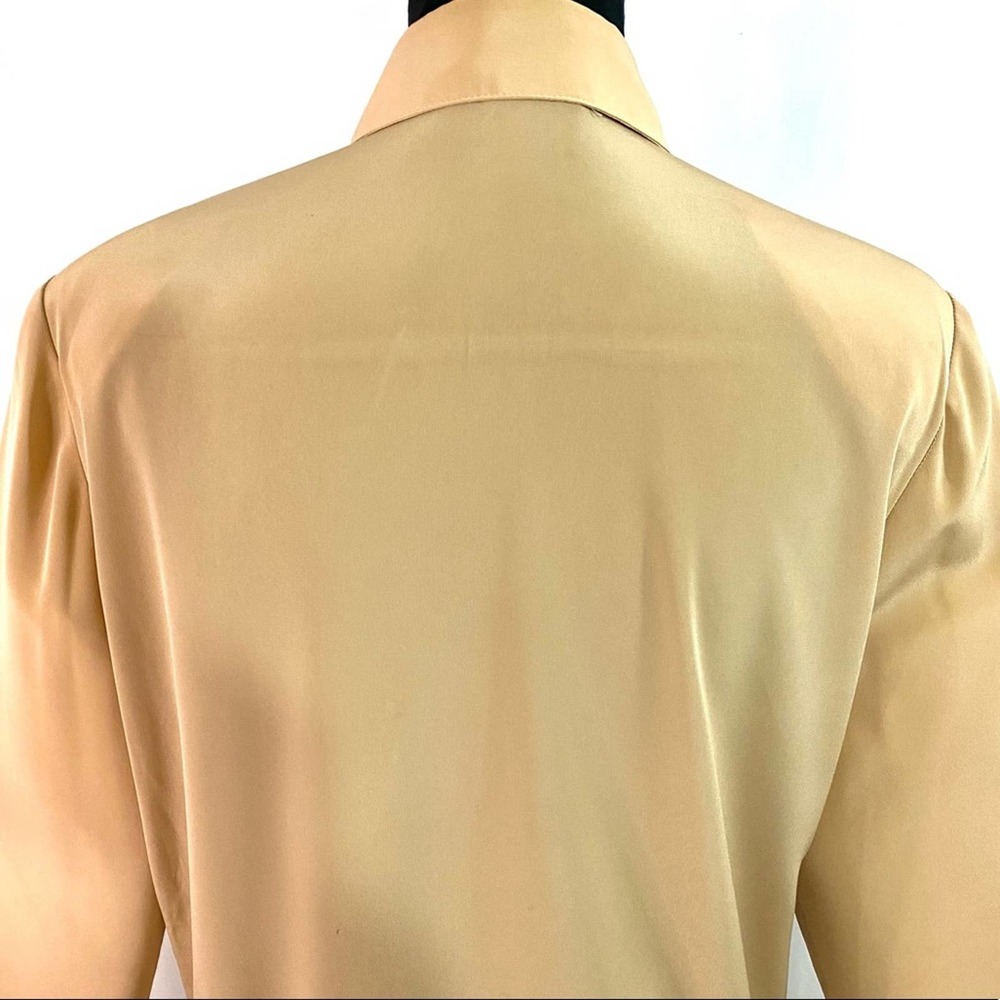 Philippe Marques Tan Pullover Button Front Sweater - image 6
